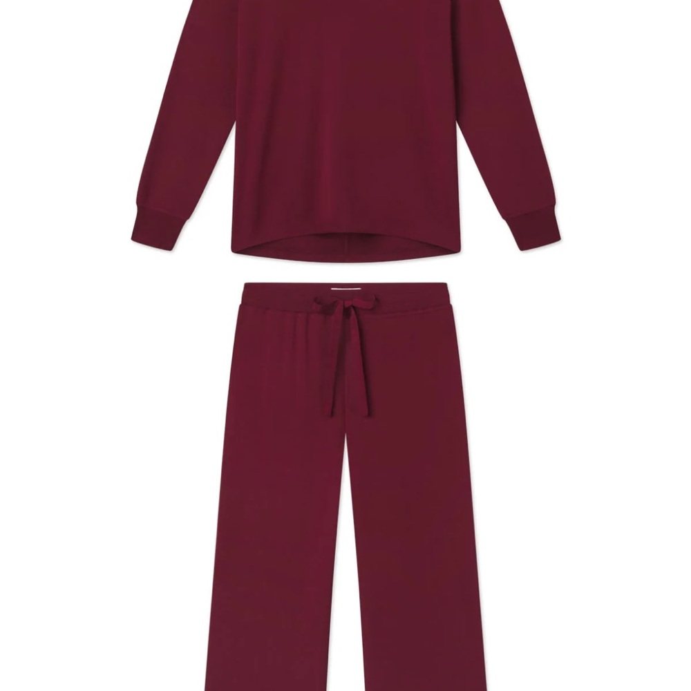Women’s lake pajamas- relax set in  Burgundy